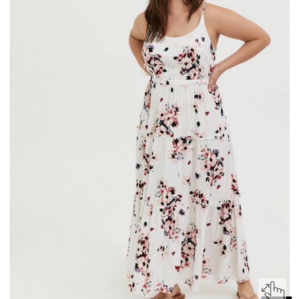Maxi Challis Tiered Dress plus sized NWT 4X